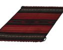 Vintage Persian Square Kilim rug in Red & Black Geometric | Area Rug in Rugs by Rug and Kilim