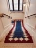 Handwoven Woolen Runner Rug | Rugs by Evergreen Carpets. Item composed of wool in boho or minimalism style