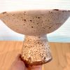 handmade pedestal bowl, unique centerpiece or fruit bowl | Ceramic Plates by cursive m ceramics