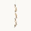 Dune 8 Vertical Line in Metallic Tones Pendant Light | Chandeliers by MOSS Objects | Los Angeles in Los Angeles. Item composed of metal compatible with contemporary and japandi style