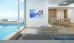 Out of the Blue | Oil And Acrylic Painting in Paintings by Hannah Chloe. Item made of canvas