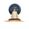 Insulator Light Sconce 7" Rusted Metal Hood | Sconces by RailroadWare Lighting Hardware & Gifts. Item made of metal with glass works with country & farmhouse & industrial style