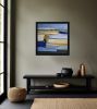 meandres bleu sable | Oil And Acrylic Painting in Paintings by Sophie DUMONT.. Item composed of wood and canvas in minimalism or contemporary style
