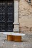 WaveWoo Coffee Table | Tables by OM Editions: A Limited Edition Furniture Collection. Item made of wood with stone works with minimalism & mid century modern style