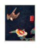 Swallow and Camellia | Tapestry in Wall Hangings by Chamber.Gras. Item made of canvas with synthetic works with japandi & traditional style