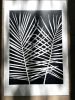 Black Palm Frond Print | Prints by Erik Linton. Item made of paper