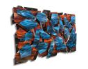 "Geodesic" Glass and Metal Wall Art Sculpture | Wall Sculpture in Wall Hangings by Karo Studios | Chicago IL. USA in Chicago. Item made of metal & glass