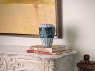 Lily in the Rain | Vase in Vases & Vessels by Sarah Wandrey Mosaics. Item made of glass