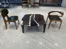 2024 Design Epoxy Resin Coffee Table - Custom Coffee Table | Tables by Tinella Collection. Item made of walnut with synthetic works with minimalism & contemporary style