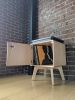 Boop Box Plus in Maple / Record Player Stand / Vinyl Storage | Media Console in Storage by Max Moody Design. Item composed of maple wood
