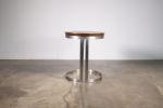 Trillo Modern Side Table in Stainless Steel, By Costantini | Tables by Costantini Design. Item made of oak wood with steel