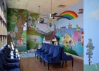 "Folk Tale" mural | Murals by Aniko Doman | Over The Rainbow Pediatric Urgent Care in Henderson. Item composed of synthetic
