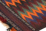 Vintage Afghan Kilim, with Polychromatic Chevron Patterns | Area Rug in Rugs by Rug and Kilim