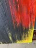 Canvas On Fire | Oil And Acrylic Painting in Paintings by Catherine Détraves. Item made of canvas works with contemporary & industrial style