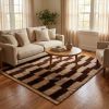 Brown Area Rug - Handwoven Moroccan Berber Wool Rug, Chocol | Rugs by Berber Luxe. Item composed of wool compatible with boho and art deco style