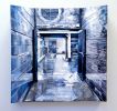 "Dimensions Within" | Mixed Media by Heather Kocsis. Item composed of wood and synthetic in contemporary or industrial style