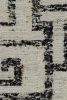Contemporary Kilim Rug in Ivory, Charcoal Black Geometric | Area Rug in Rugs by Rug and Kilim