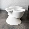 Modern White Coffee Table, Organic Modern, Custom Furniture | Tables by Pandemic Design Studio. Item made of birch wood works with modern style