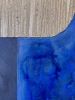 Blue Mixed Media Texture Art Piece | Mixed Media by Elsa Jeandedieu Studio