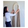 Jute Arch- Ivory | Wall Sculpture in Wall Hangings by YASHI DESIGNS | Hyatt Regency Irvine in Irvine. Item composed of cotton compatible with mid century modern and contemporary style