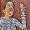 Check Please - Original Mosaic | Art & Wall Decor by Gila Mosaics Studio. Item composed of ceramic and glass in boho or contemporary style