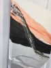 Peach and Black Abstract in Washi (on Canvas) | Oil And Acrylic Painting in Paintings by Jan Sullivan Fowler. Item composed of canvas