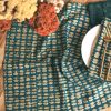 Sunflower Blue Table Napkins | Set of 4 | Linens & Bedding by ichcha. Item composed of cotton in boho or country & farmhouse style