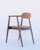 Dining Arm Chair SEIREN WALNUT | Dining Chair in Chairs by HACHI COLLECTIONS. Item made of walnut & fabric