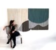 "Luxor" Layered Fiber Canvas | Tapestry in Wall Hangings by Vita Boheme Studio. Item composed of bamboo & canvas
