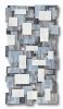 "Glacial" Glass and Metal Wall Art Sculpture | Wall Sculpture in Wall Hangings by Karo Studios. Item composed of metal and glass