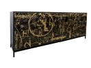 Duncan Cabinet Mix Media Artwork On Doors | Sideboard in Storage by Morgan Clayhall