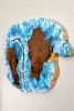 Fluid Art on Exotic Live Edge Cross Cut Slab | Wall Sculpture in Wall Hangings by Erin Harris. Item made of wood