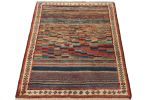 Vintage Gabbeh Tribal Rug in Polychromatic Abstract Pattern | Area Rug in Rugs by Rug and Kilim
