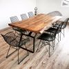 Solid Wood Dining Table, Liveedge Walnut Wood Dining Table | Tables by OzzWoodArt. Item made of wood compatible with country & farmhouse and coastal style