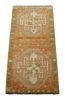 Vintage Turkish Rug in Pink and Cream with Floral Medallions | Area Rug in Rugs by Rug and Kilim