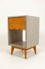 The Blossom Classic | Nightstand in Storage by Curly Woods. Item composed of oak wood & concrete compatible with mid century modern and industrial style