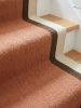 Handwoven Woolen Runner Rug | Rugs by Evergreen Carpets. Item composed of wool in boho or minimalism style