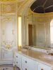 Park West Penthouse Vanity Bespoke Lighting | Lighting by Darin White | HAVA studios. Item composed of wood and marble in traditional style