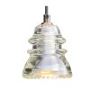 Insulator Light Pendant | Pendants by RailroadWare Lighting Hardware & Gifts | KEEN Garage in Portland. Item made of glass works with country & farmhouse & eclectic & maximalism style