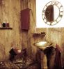 Bathroom interior | Interior Design by David Marshall. Item made of brass