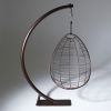 Studio Stirling - Striped Nest Egg Swing Chair with Stand | Chairs by Studio Stirling. Item composed of steel in minimalism or modern style