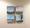 Grouping of Four Paintings | Oil And Acrylic Painting in Paintings by Carrie Megan. Item made of canvas