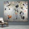 "Winter's Rust"  67" x 76"  - Large neutral abstract | Oil And Acrylic Painting in Paintings by Jane Burton, Abstract Painting | San Francisco in San Francisco. Item composed of canvas and synthetic