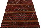 1940s Vintage Turkish Kilim in Red, BLack and White | Area Rug in Rugs by Rug and Kilim
