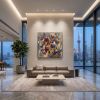 Holmes Trench Coat Impasto Oil Painting 180cm 70.8" | Oil And Acrylic Painting in Paintings by Dynasty Artisan. Item composed of linen in contemporary or eclectic & maximalism style