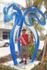 Dolphins Game | Public Sculptures by Gus Lina Art. Item composed of aluminum