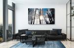 Sun Through Fog Painting | Oil And Acrylic Painting in Paintings by Art By Cedar. Item made of canvas with synthetic