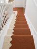 Handwoven Woolen Terracotta Runner Rug | Rugs by Evergreen Carpets. Item made of wool works with boho & minimalism style