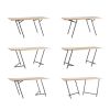 Varius trestles by Rahmlow | Desk in Tables by Rahmlow | Muziekgieterij in Maastricht. Item made of wood with metal