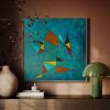 Abstract Mid-Century Modern Painting - Geometric Art | Oil And Acrylic Painting in Paintings by Berezart. Item composed of canvas compatible with boho and minimalism style